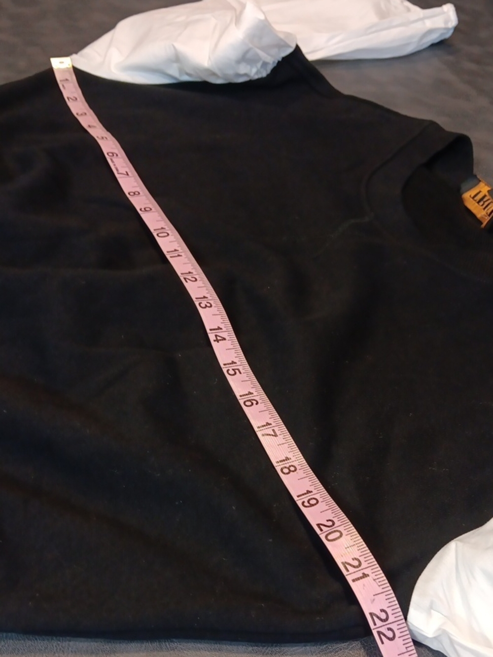 NWT Truth by Republic Black Mixed Media Balloon Sleeve Sweatshirt Medium - Picture 10 of 13